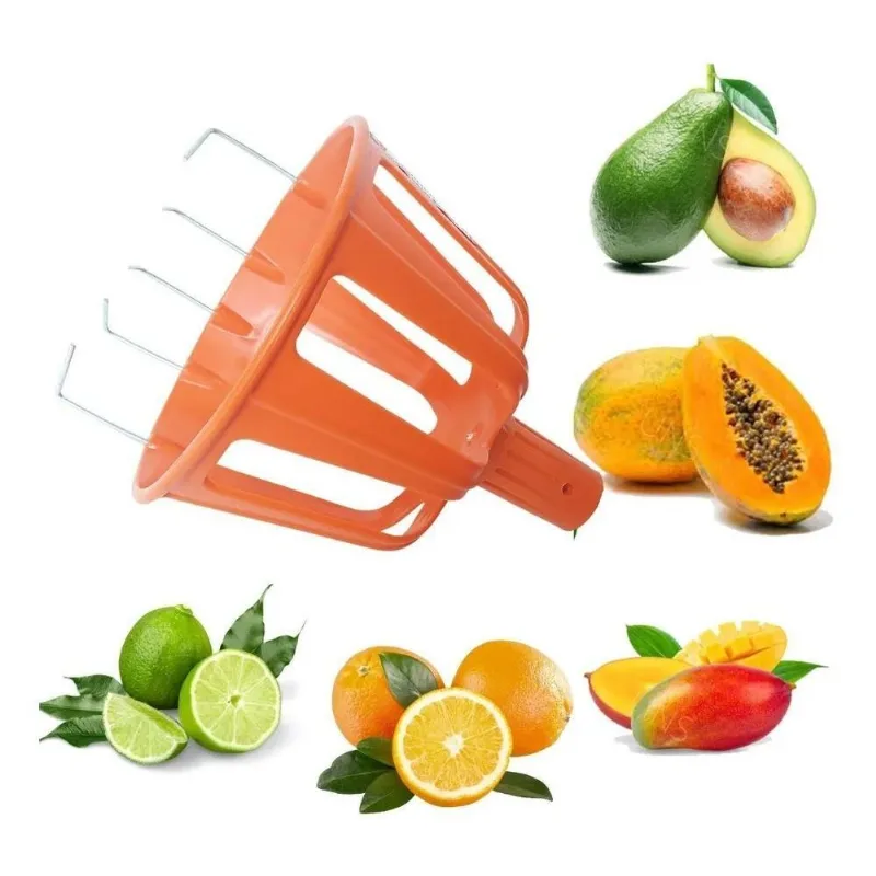3x Colhedor Pegador De Frutas Grande Fácil De Apanhar No Alt