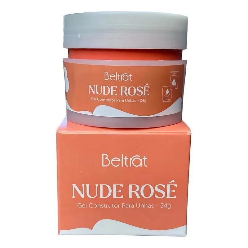 Gel Construtor Nude Rosé Beltrat 24g /alongamentos De Unhas