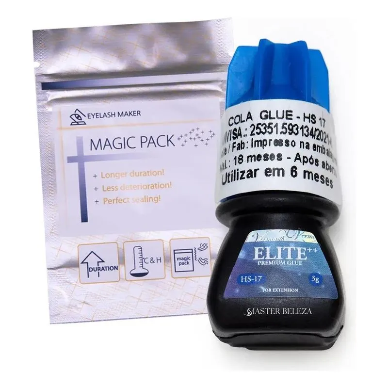 Cola Hs17 3ml Para Extensão De Cílios Fios Merit Glue Com An