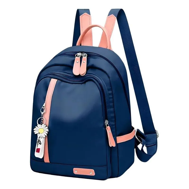 Mochila Escolar Trabalho Reforçada Bolsa Femin Azul-marinho