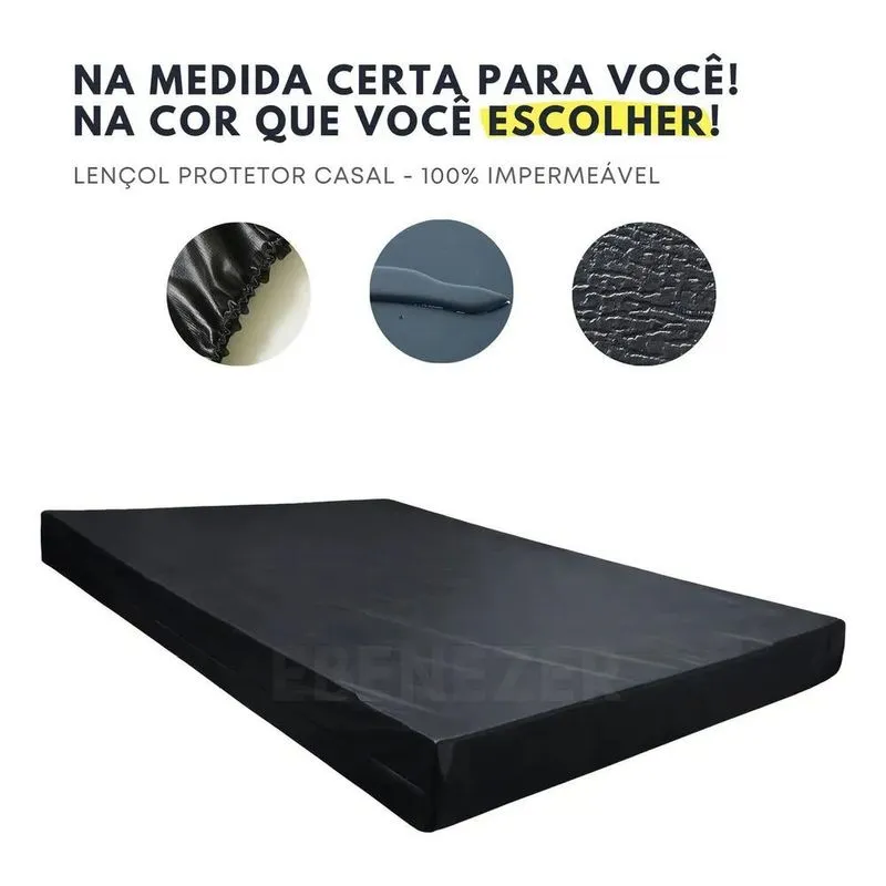 Capa De Colchão Lençol Protetor Casal Hospitalar Impermeavel