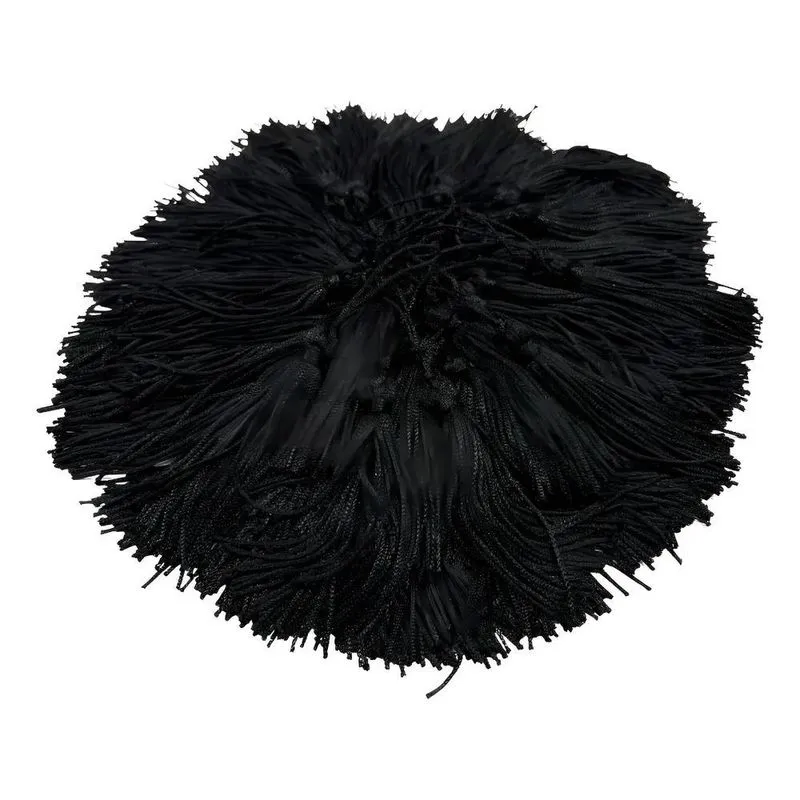 100pçs Franja Pingente Tassel De Seda - 7cm - A Cor Cor Pret