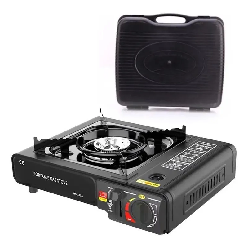 2x Fogareiro Para Camping Pesca Fogão A Gás Portátil 1 Boca