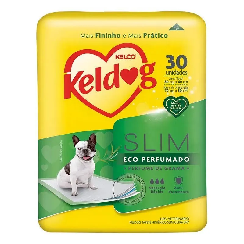 2x Tapete Higiênico Kelco Keldog Slim 30un 80x60cm