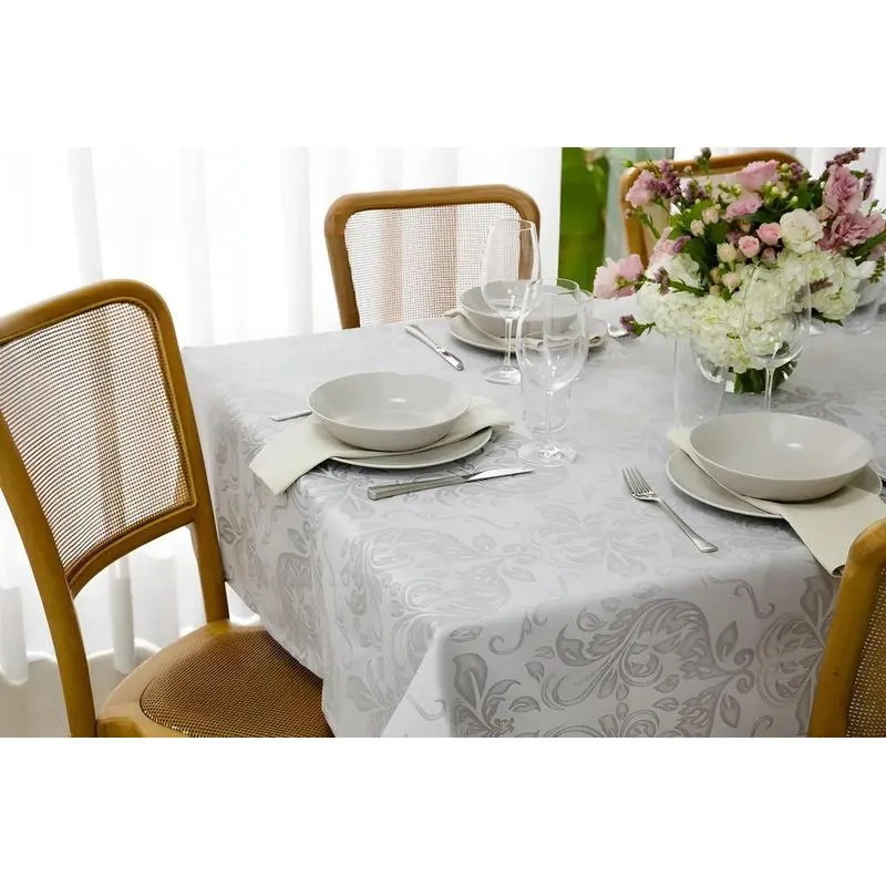 Toalha De Mesa Impermeável Quadrada 4 Lugares 1,40x1,40m Cor