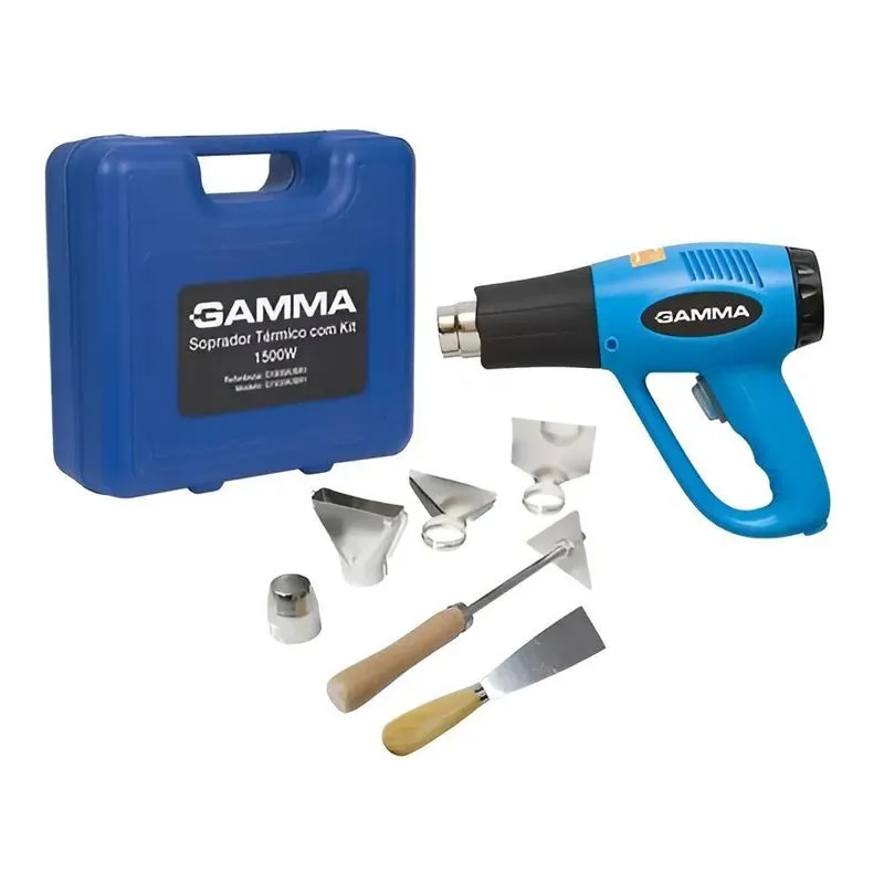Soprador Térmico Com Kit De Bicos, Espátula E Maleta Gamma