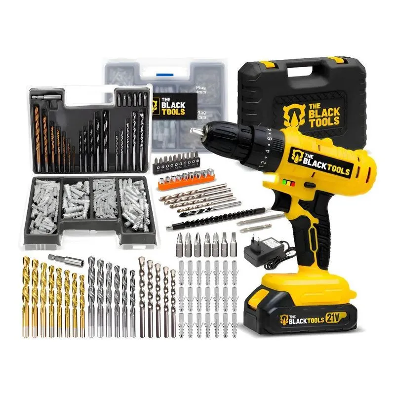 Parafusadeira E Furadeira Impacto Tb-21pz The Black Tools 2