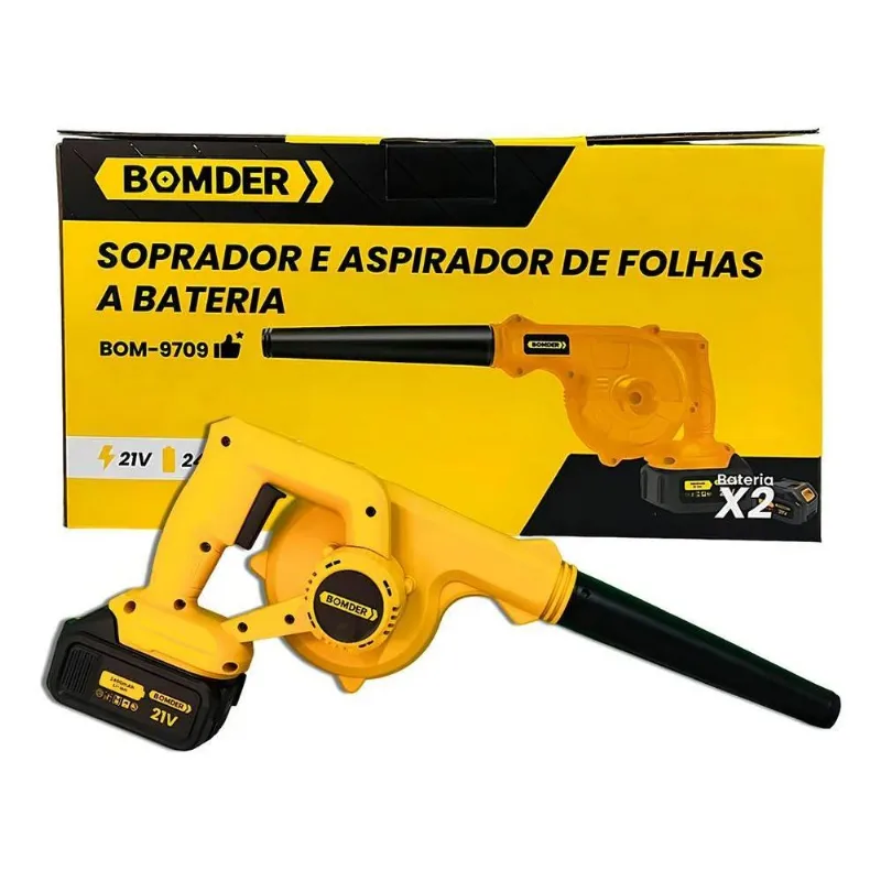 Aspirador De Folhas E Sujeiras Bomder Soprador Cor Amarelo/p