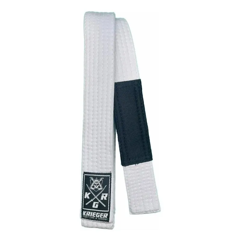 5x Faixa Jiu Jitsu Bjj Branca 7 Costuras - Krieger Fight