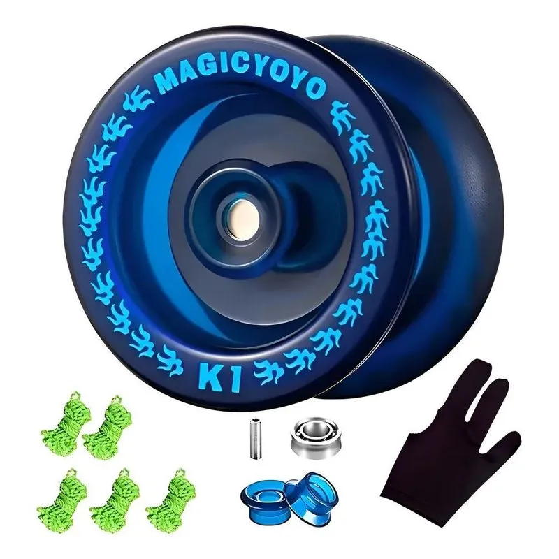 Ioiô Profissional Com Ioiô Rolamento - Magicyoyo Y Azul-escu