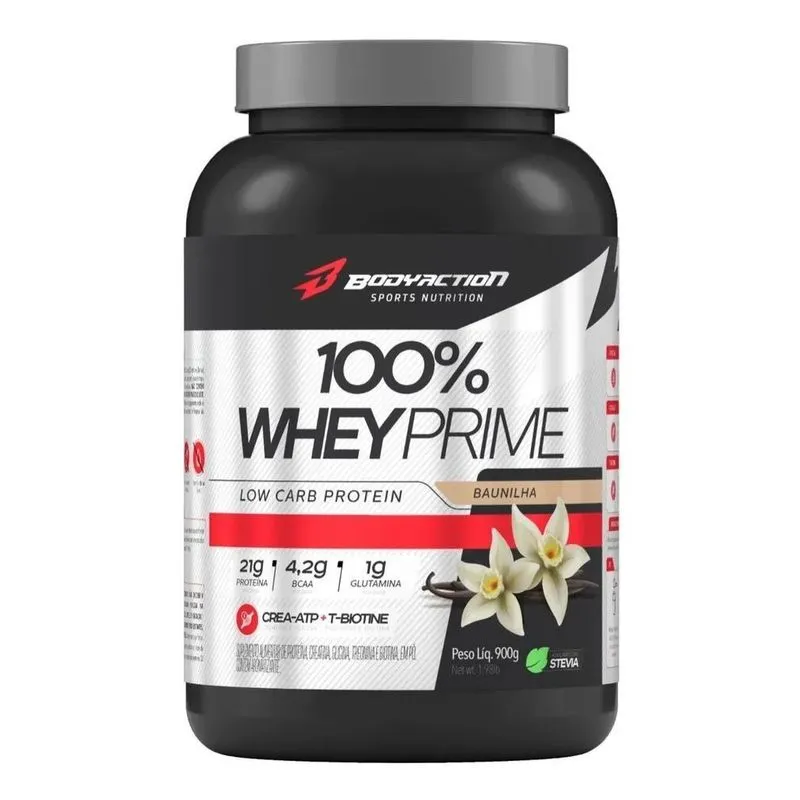10x Whey 100% Proteína Prime Low Carb Pote 900g Body Action