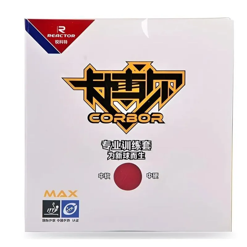 02 Borrachas Reactor Corbor Pro Tensionada Tênis De Mesa Cor