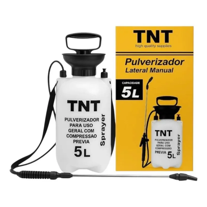 Pulverizador 5 Litros Borrifador Manual Lateral Dedetização