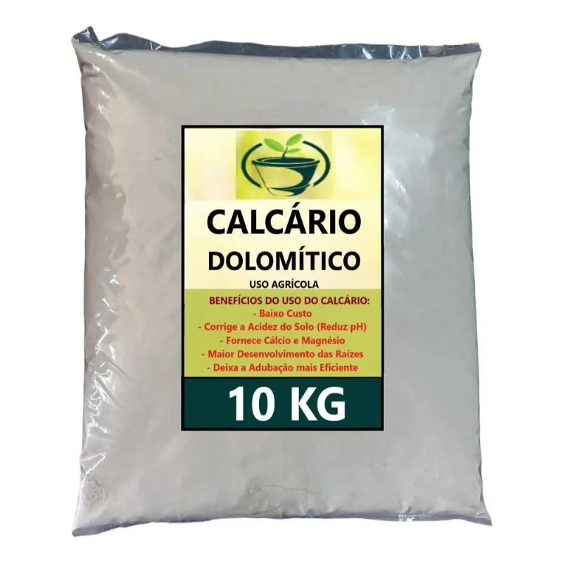 Calcário Agrícola Dolomítico - 10kg - Corretivo De Solos