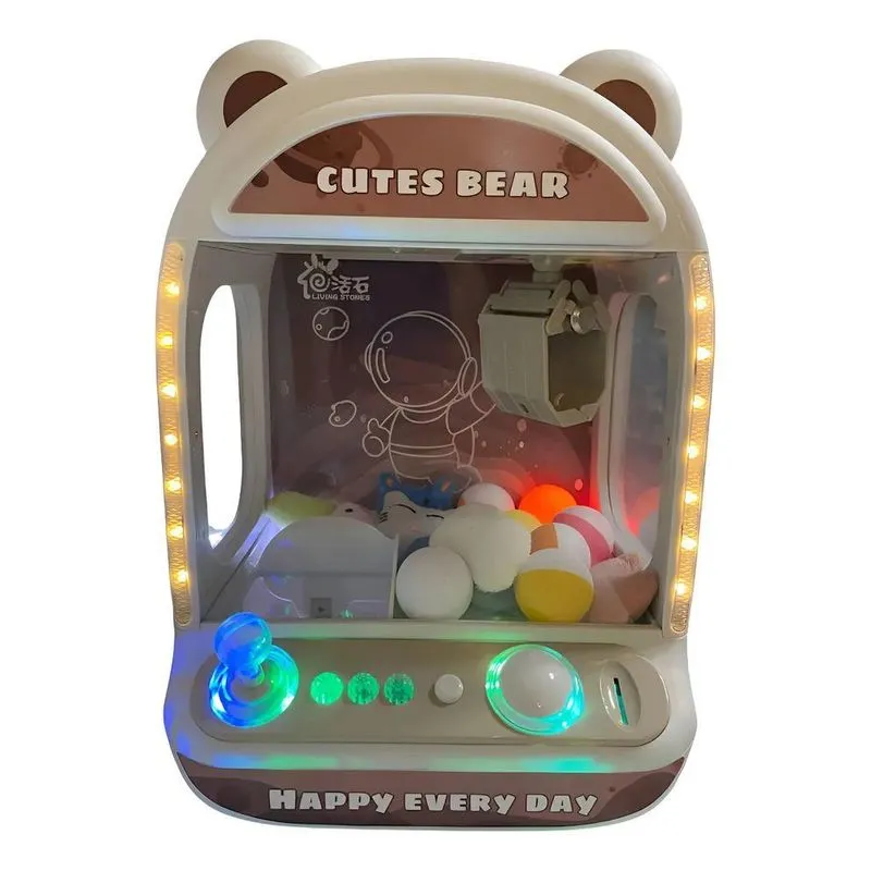 Mini Maquina Pegar Bichinhos Infantil Brinquedo Cor Marrom