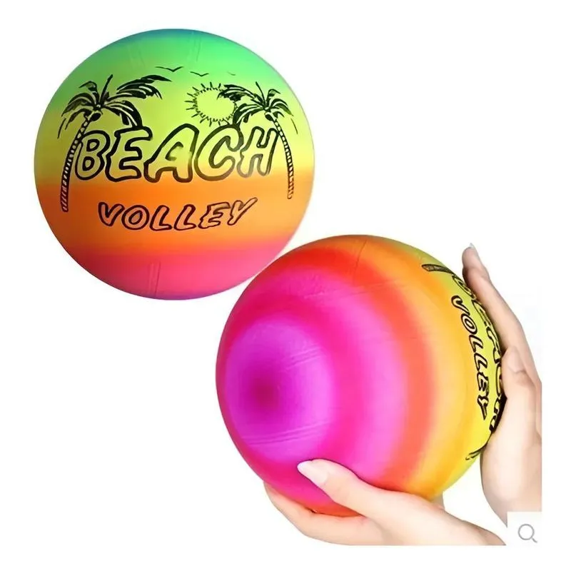 Kit 15 Bolas 27 Cm Vinil Coloridas Neon Dente De Leite