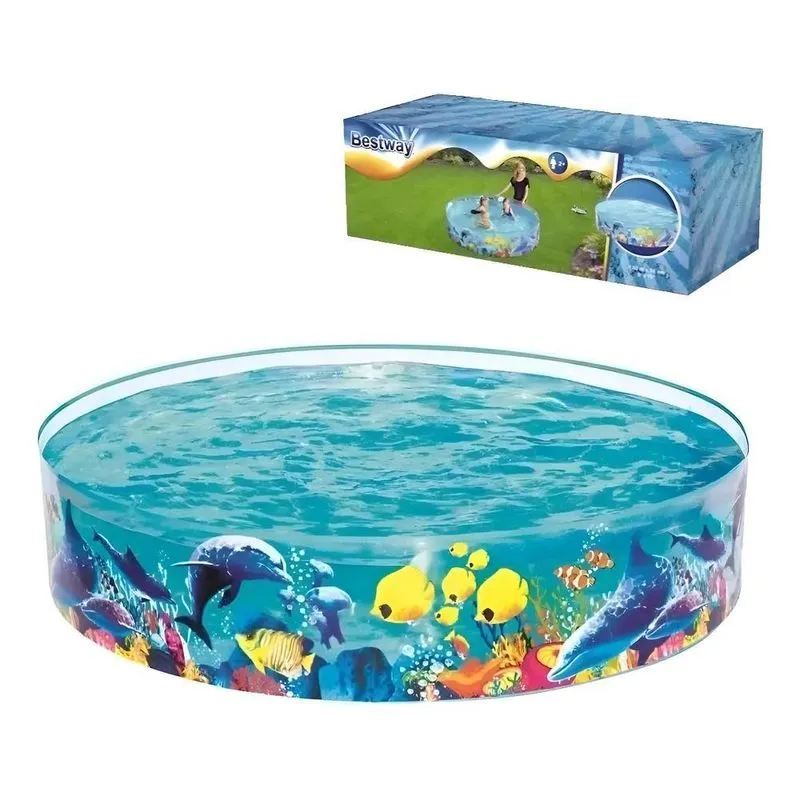 Piscina Semirrígida Peixes 946l Cor Transparente Com Peixes