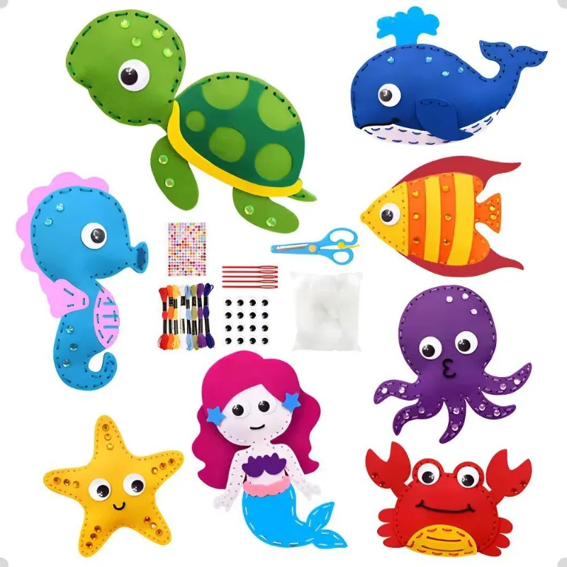 Brinquedo Infantil Costura Mágica Kit De Criação Montessori
