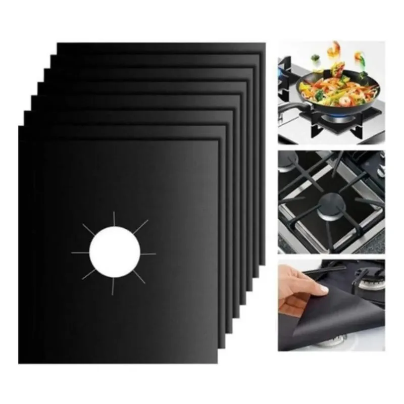 5x Kit 6 Protetor Boca Fogão Lavável Resistente Teflon 27x27