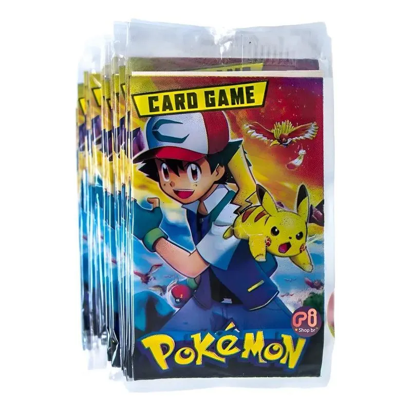 Kit 400 Cards = 100 Pacotinhos/cartas/figurinh Naruto Pokémo