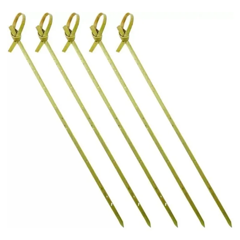 5x Espeto Bambu Nozinho Stick 9cm Petisco Festa Buffet 100 U