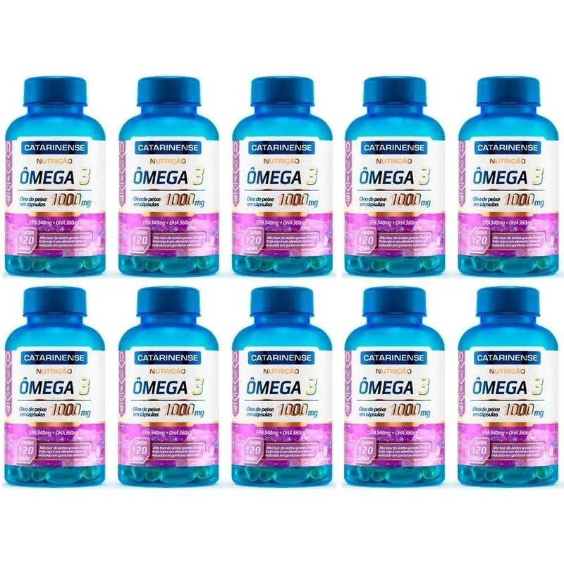 Ômega 3 - 10x 120 Cápsulas - Catarinense