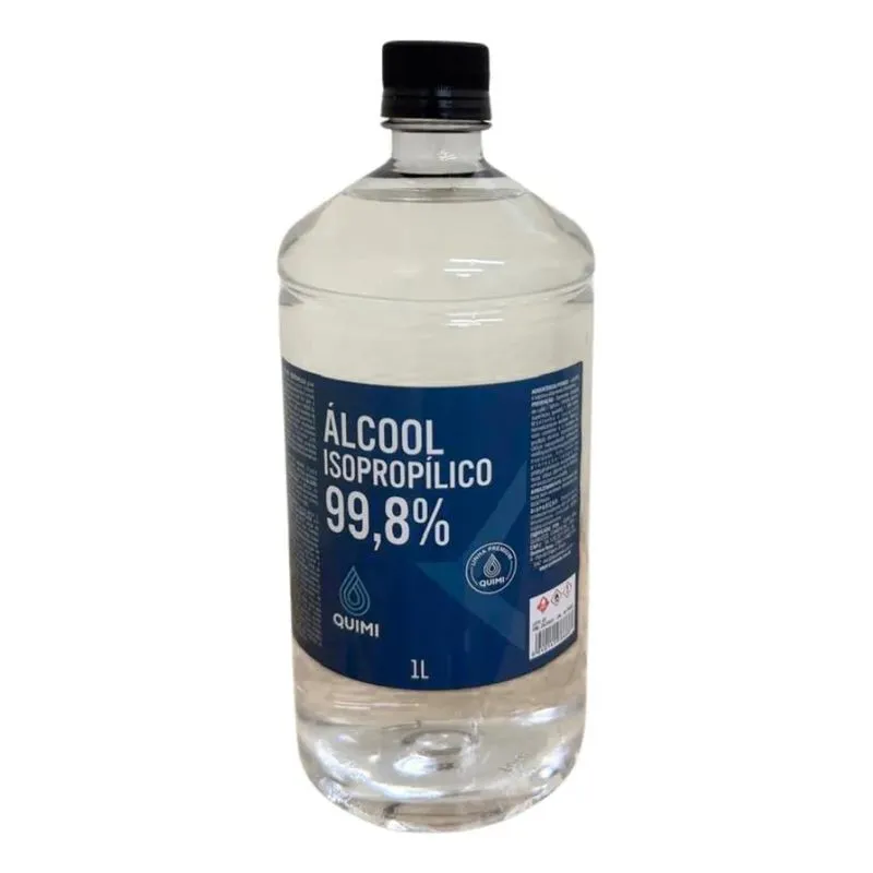 2x Álcool Isopropilico 1l De Limpeza Telas E Eletronicos