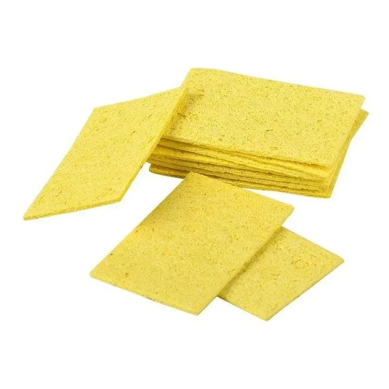 3x 10 Esponja Vegetal Limpeza Ponta De Ferro De Solda Estaçã