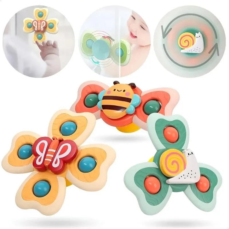 Brinquedo Com Ventosa Para Bebês Gruda No Vidro Ki Multicolo