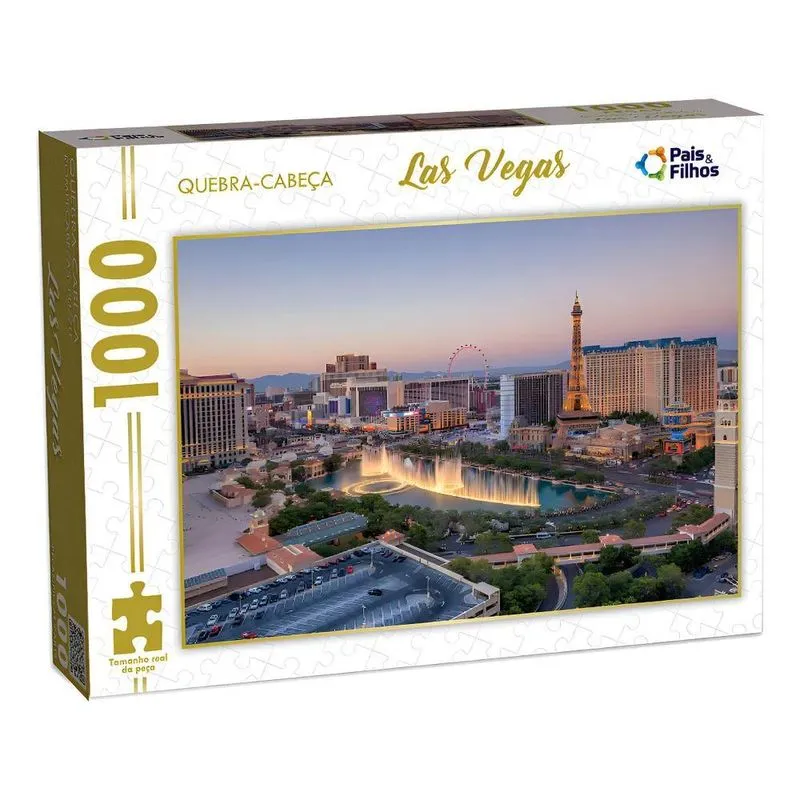 Quebra-cabeça Pais &amp; Filhos Las Vegas De 1000 Peças