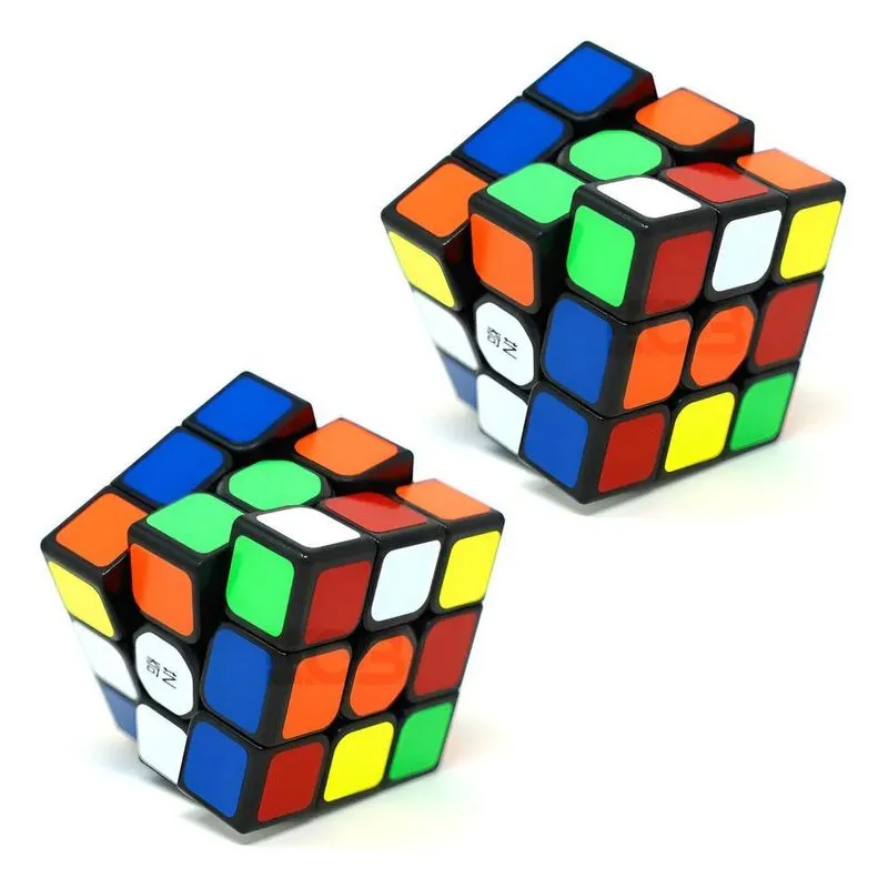 Kit 2 Cubo Mágico Profissional 3x3 Sail W Qiyi Cuber Brasil