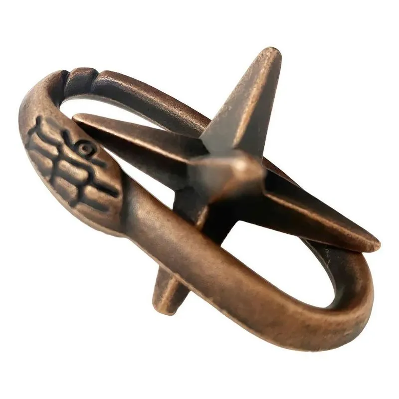Puzzle Quebra-Cabeças Metal Encaixe 3D Enigma An Snake Escap