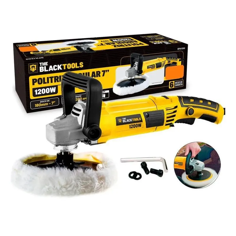 Politriz Angular Automotiva 7 Polegadas 1200w 1000-4200rpm B