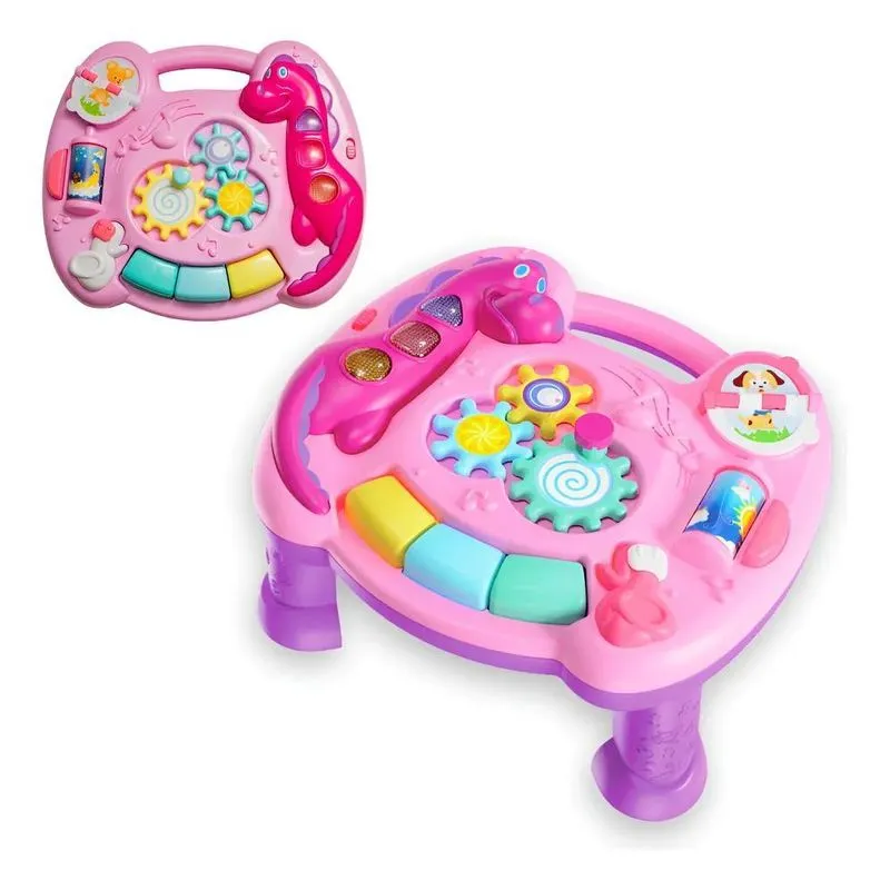 Mesinha Atividades Infantil Didática Mesa Bebe Interativa Co