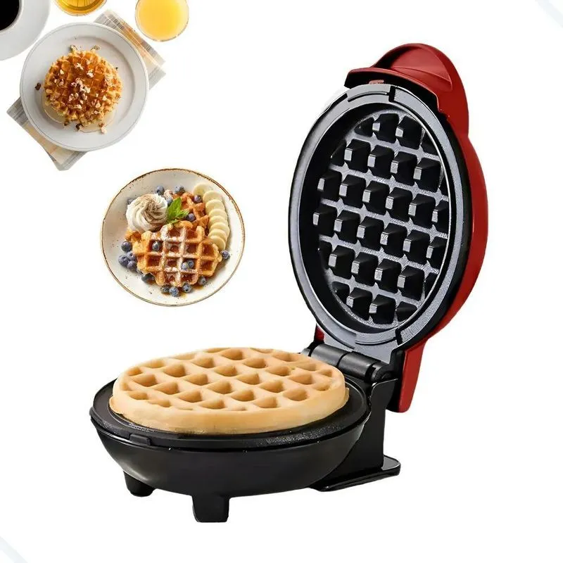 Máquina De Fazer Waffle Mini Grill Panqueca Branco 127v