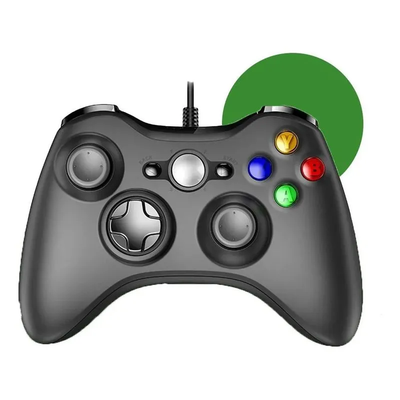 Controle 360 Box Para Video Game Pc Tv Com Fio Joystick