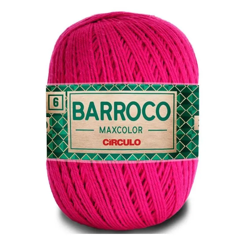 1 Barbante Barroco Fio 6 Maxcolor 200g -escolha Pink 6133