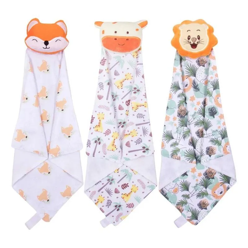 Kit 3 Naninha De Bebê Com Prendedor De Chupeta Menino M Kit