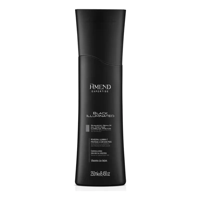 2x Shampoo Amend Black Illuminated Em Tubo De 250ml Com 1 Un