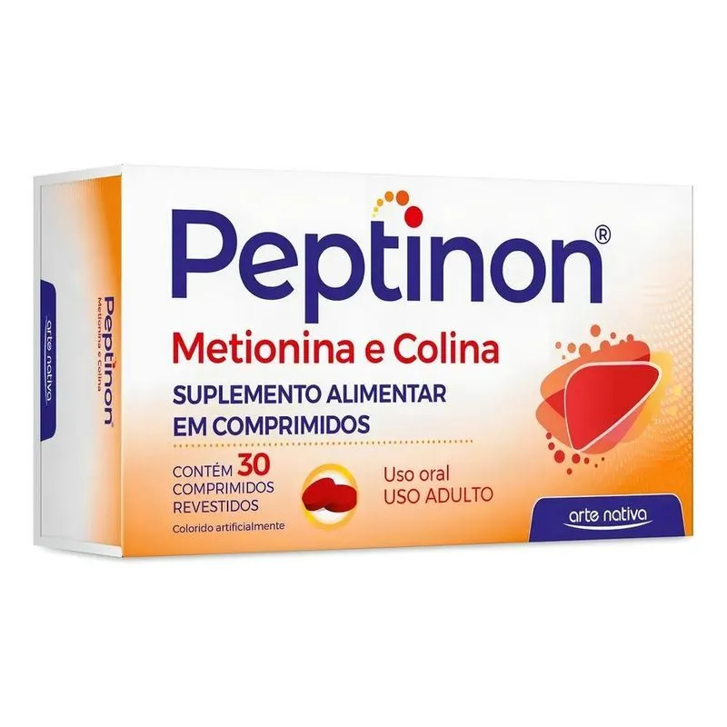 Peptinon = Xantinon 30 Comp Metionina + Colina Fígado Sabor