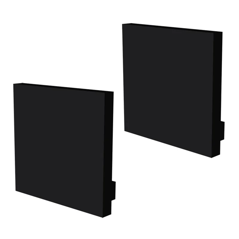 Perfil Para Fita De Led Sobrepor Taschibra Cimo Borda Infinita Kit 2 Metros Preto