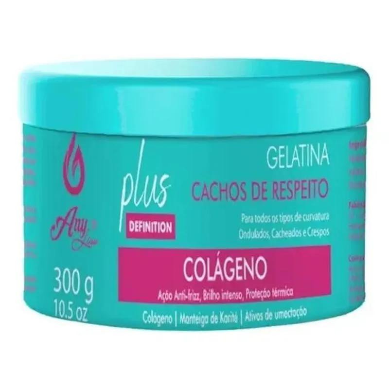 10x Gelatina Capilar Cachos De Respeito Any Liss 300g