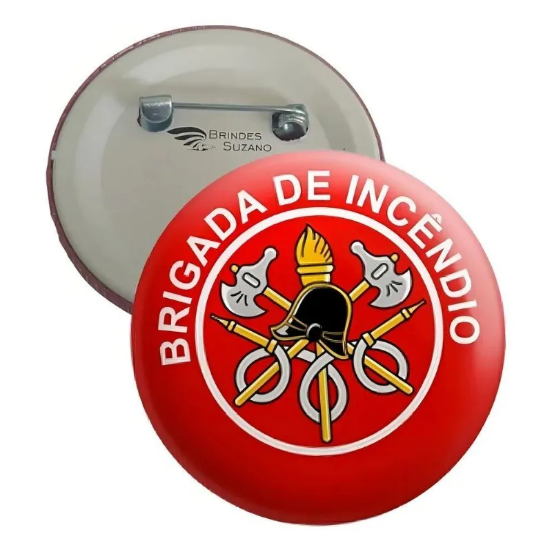 10x 20 Botons Botton Buttons Broches Brigada De Incêndio 3,