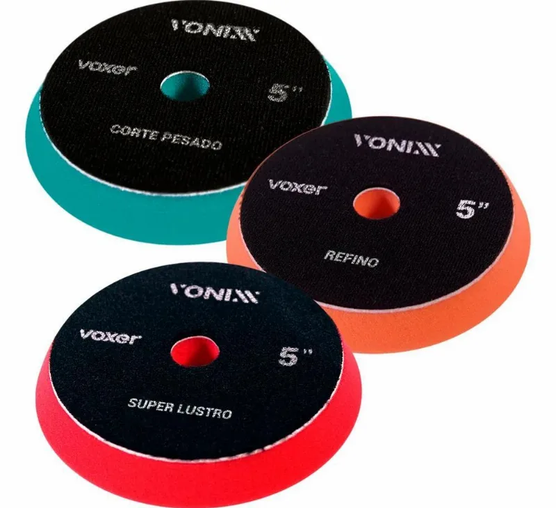 Kit Boina De Espuma 5'' Corte Refino Super Lustro Vonixx