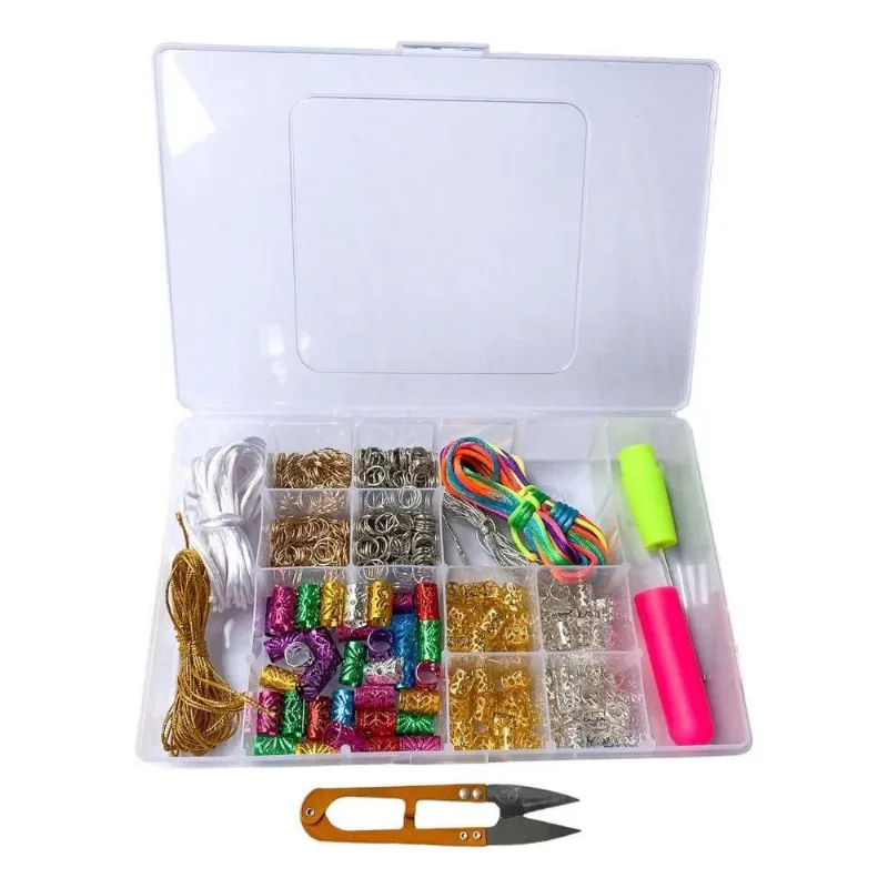 Enfeite Para Trança - Super Kit Trança Nagô Com 765 Peças