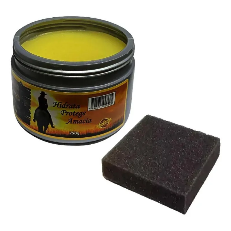 2x Cera Hidratante Lustradora Couro Amacia Limpa Protege 25