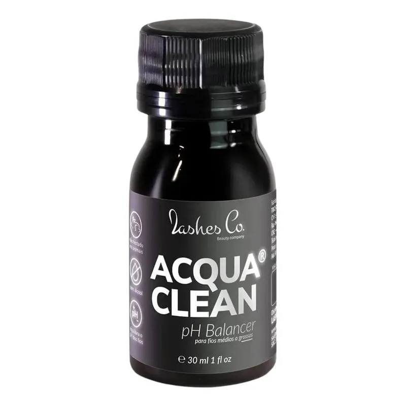 3x Acqua Clean Solução De Limpeza Para Cílios Lashes Co 30ml