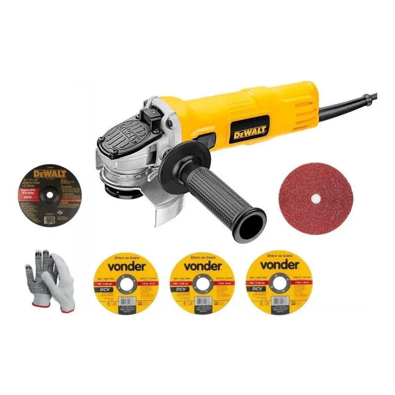 Esmerilhadeira Angular Dewalt Dwe4020 800w + Kit Discos