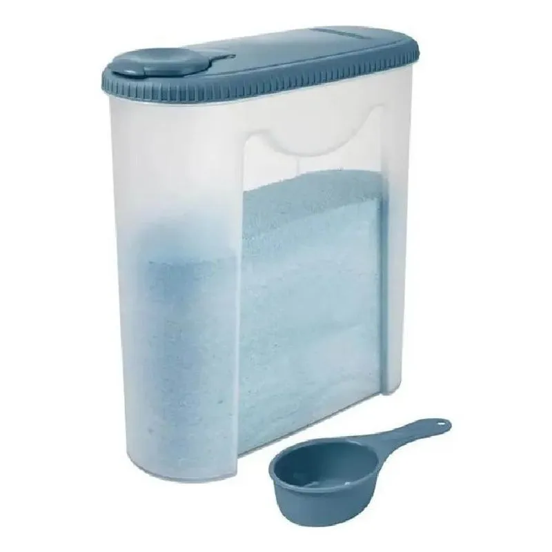10x Porta Sabão Em Pó 1kg Com Tampa E Dosador Sanremo 267