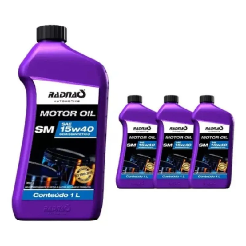 4 Litros Óleo Motor 15w40 Sm Semissintético Carro